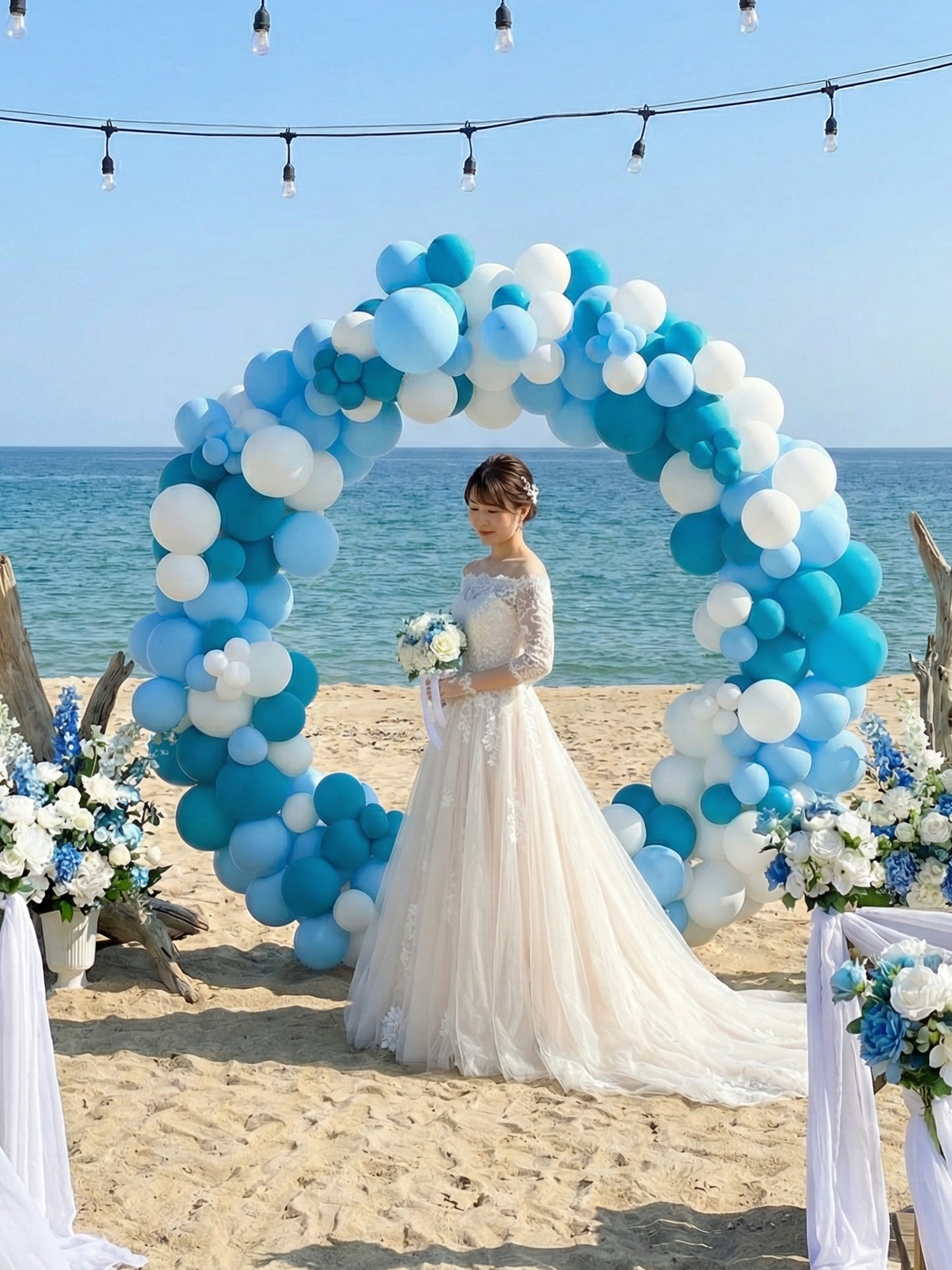 リングバルーン（マカロンブルー）