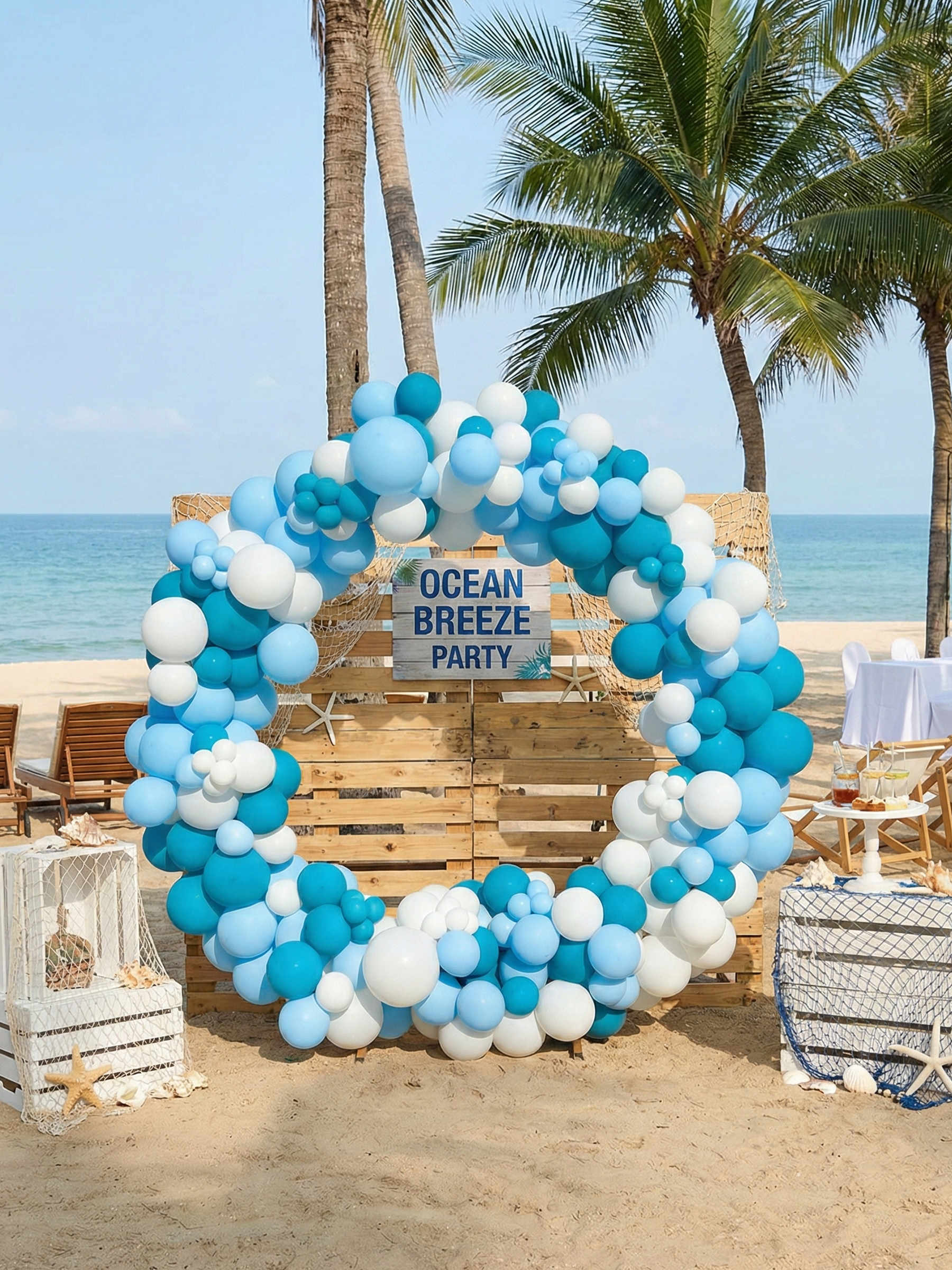 リングバルーン（マカロンブルー）