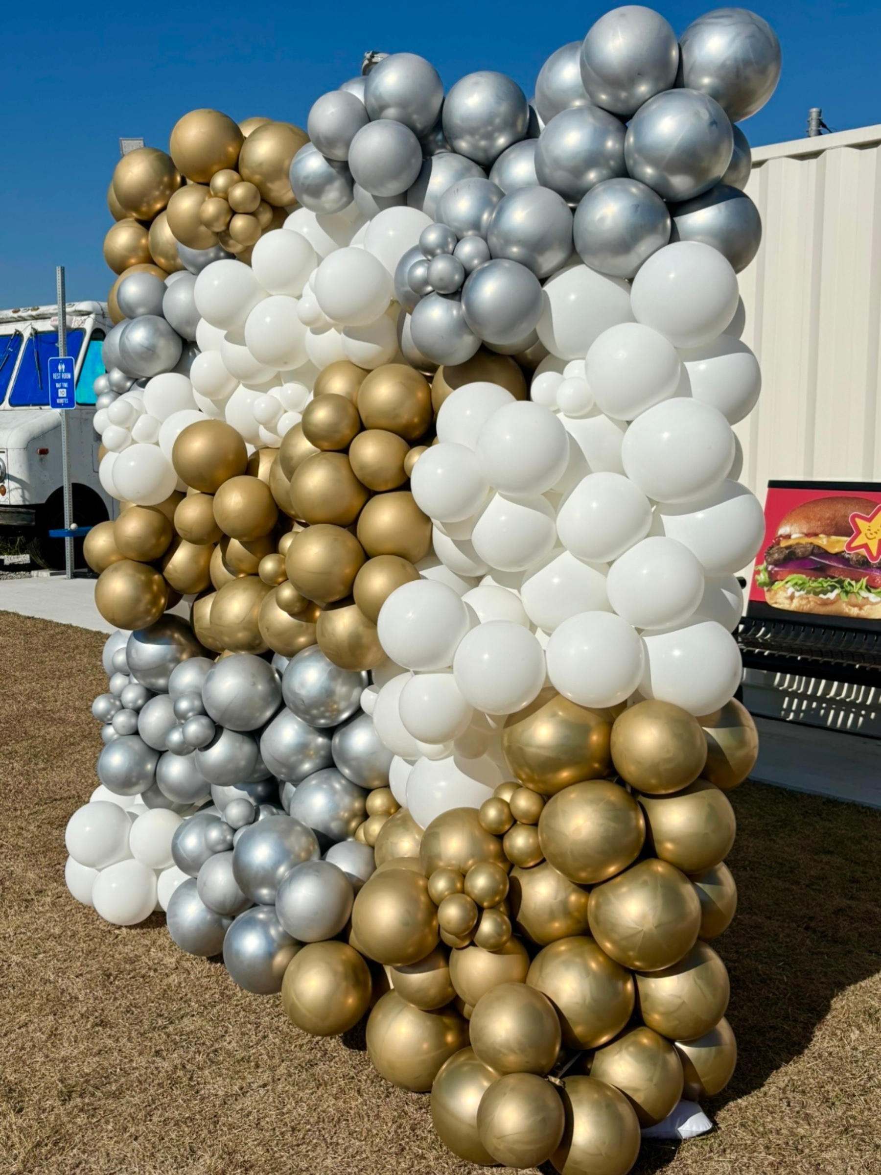 バルーンウォールデコ （ゴールド/シルバー）