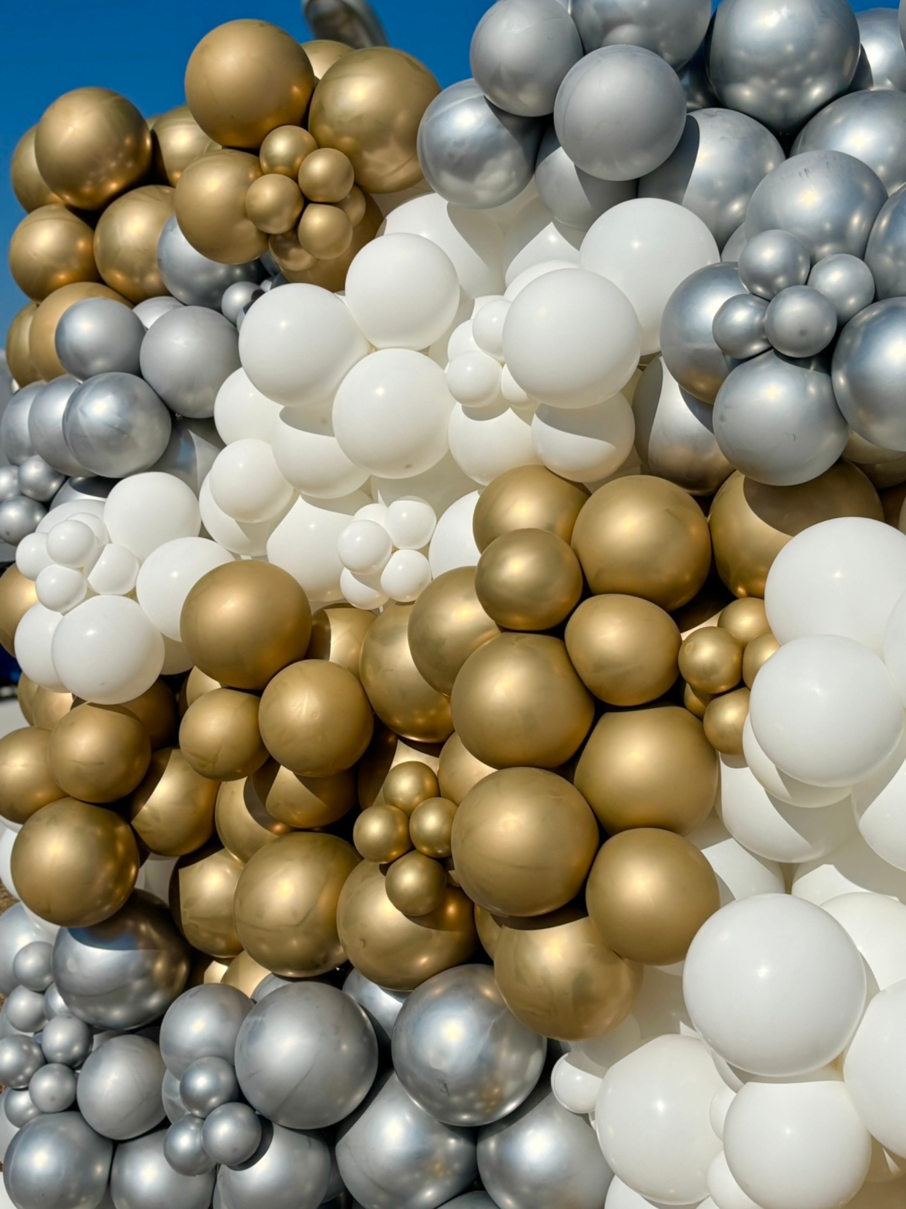 バルーンウォールデコ （ゴールド/シルバー）