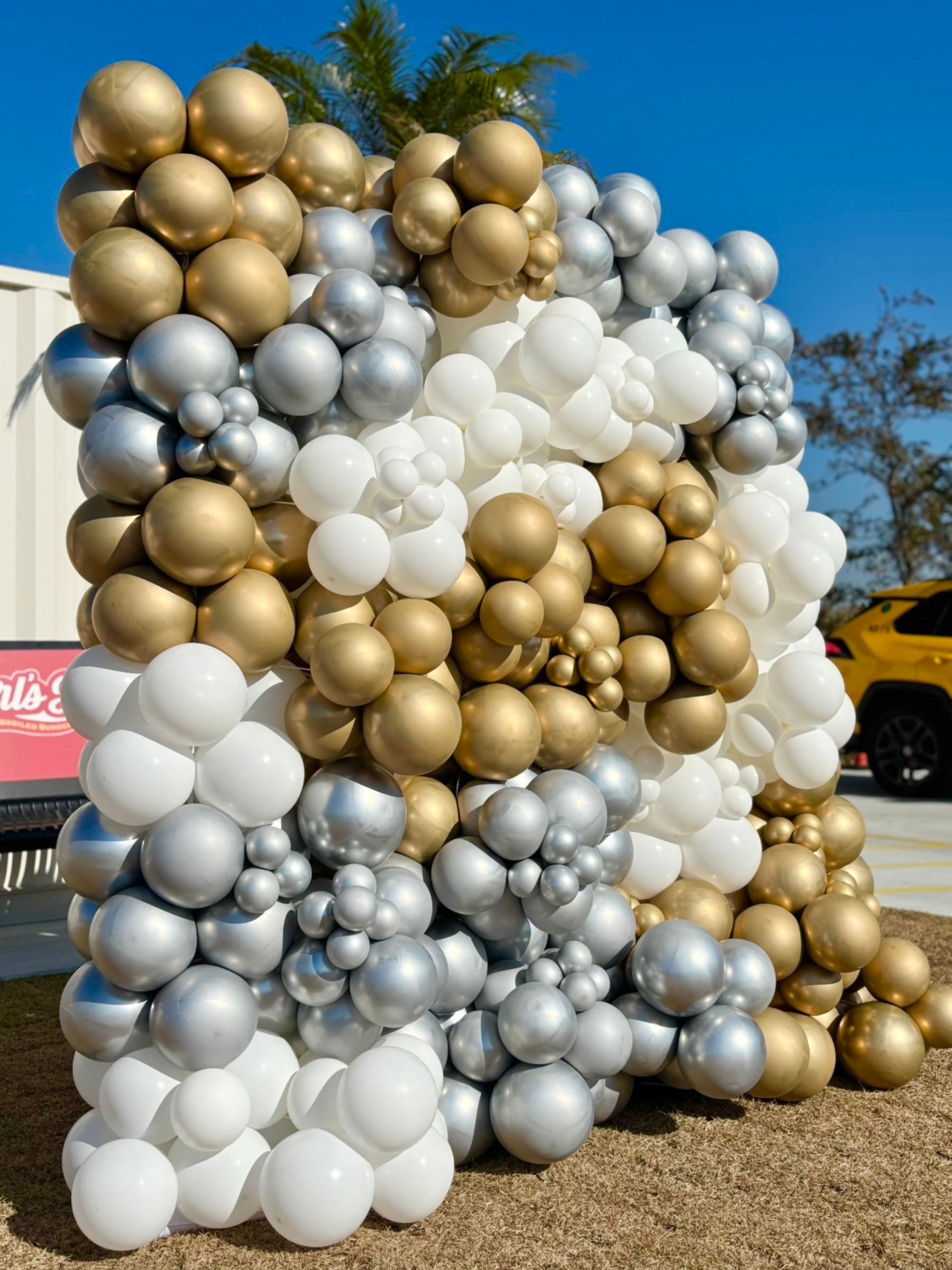 バルーンウォールデコ （ゴールド/シルバー）