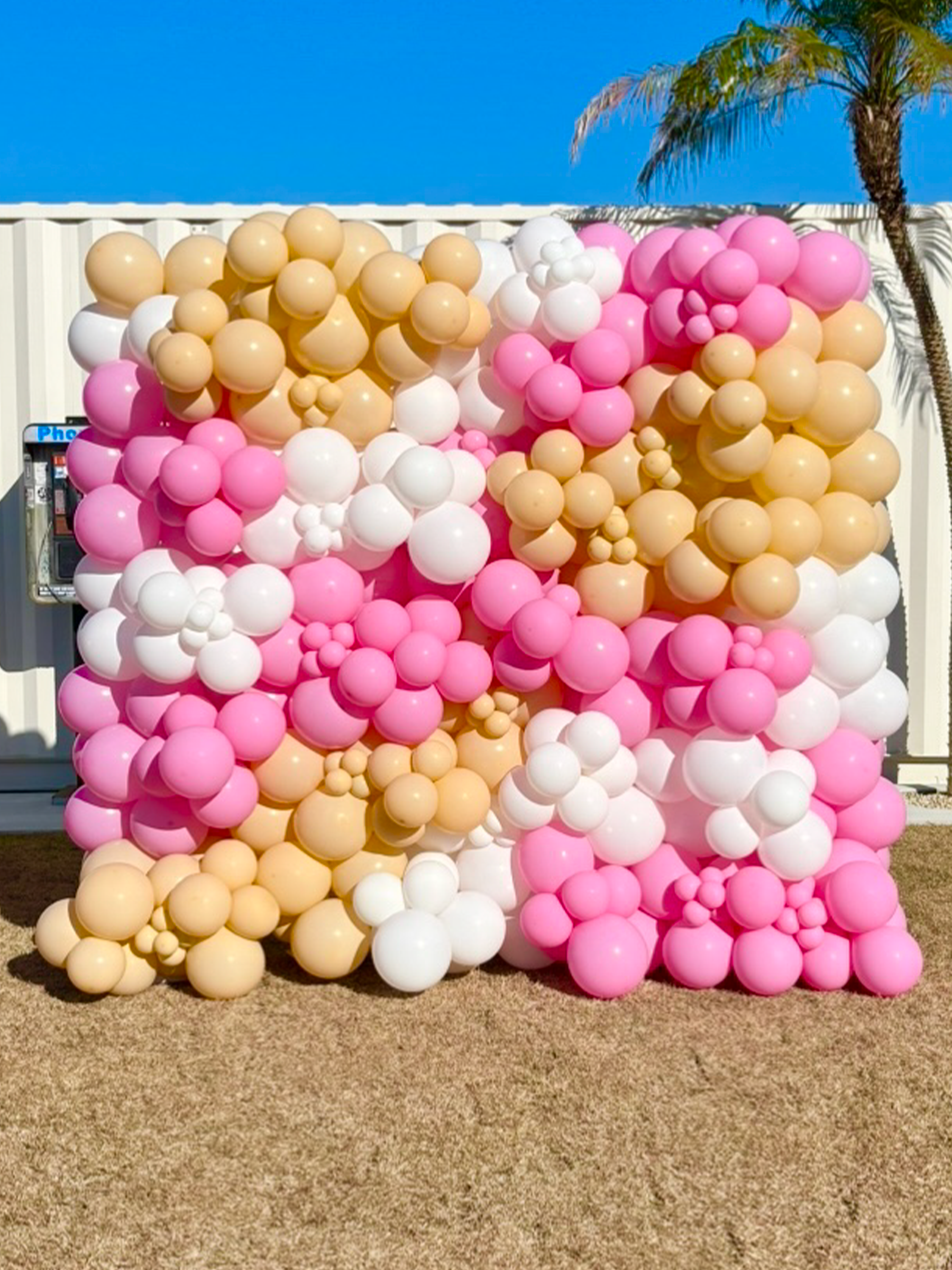 バルーンウォールデコ （ピンク/ホワイト）