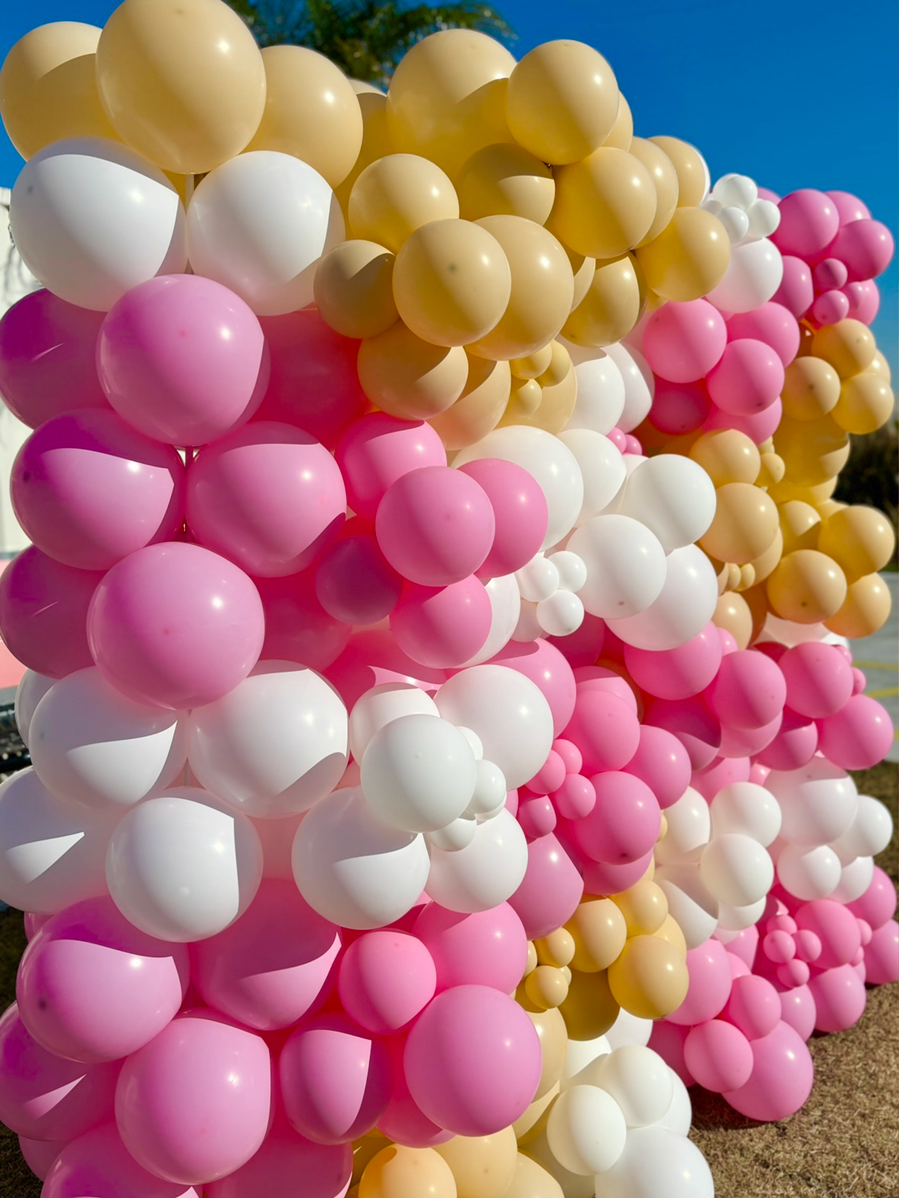 バルーンウォールデコ （ピンク/ホワイト）