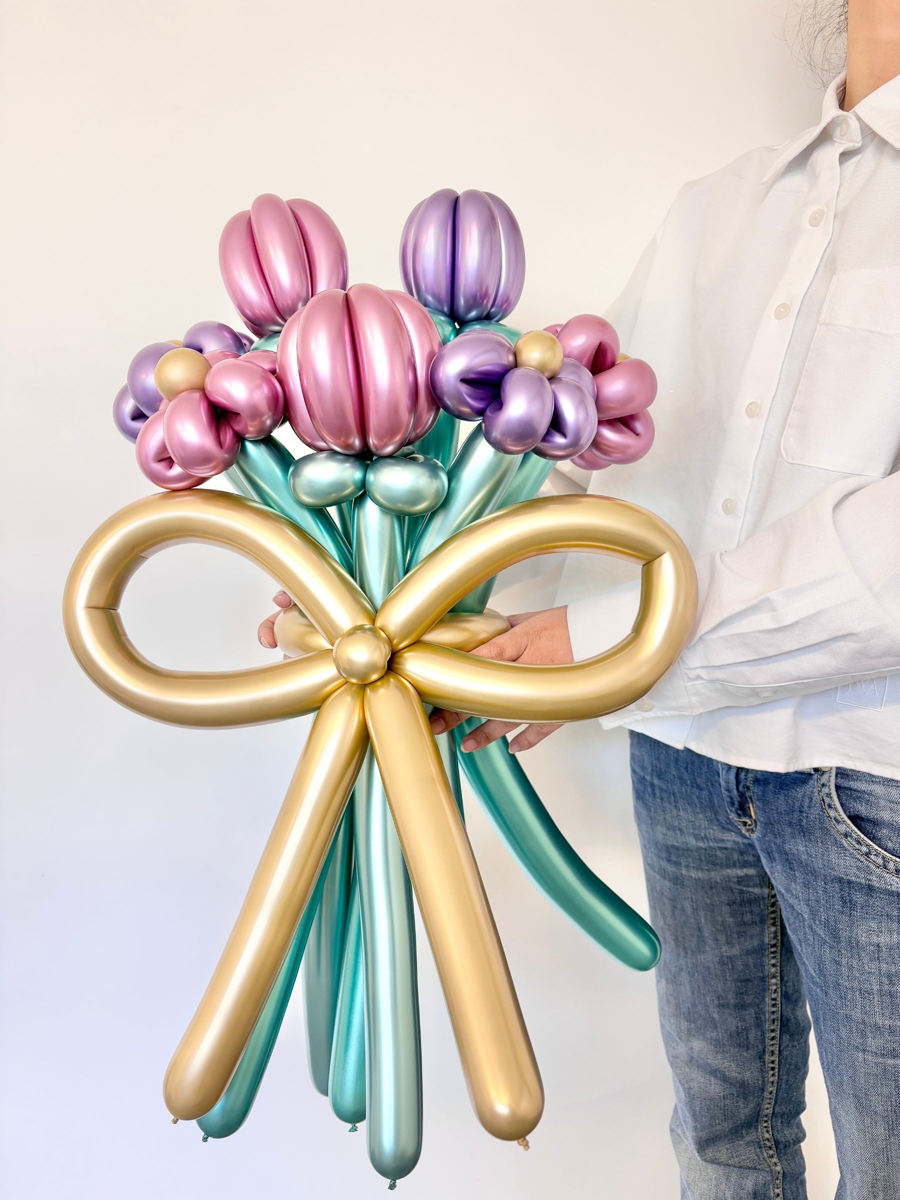 花束ブーケ（6輪花×チューリップ）