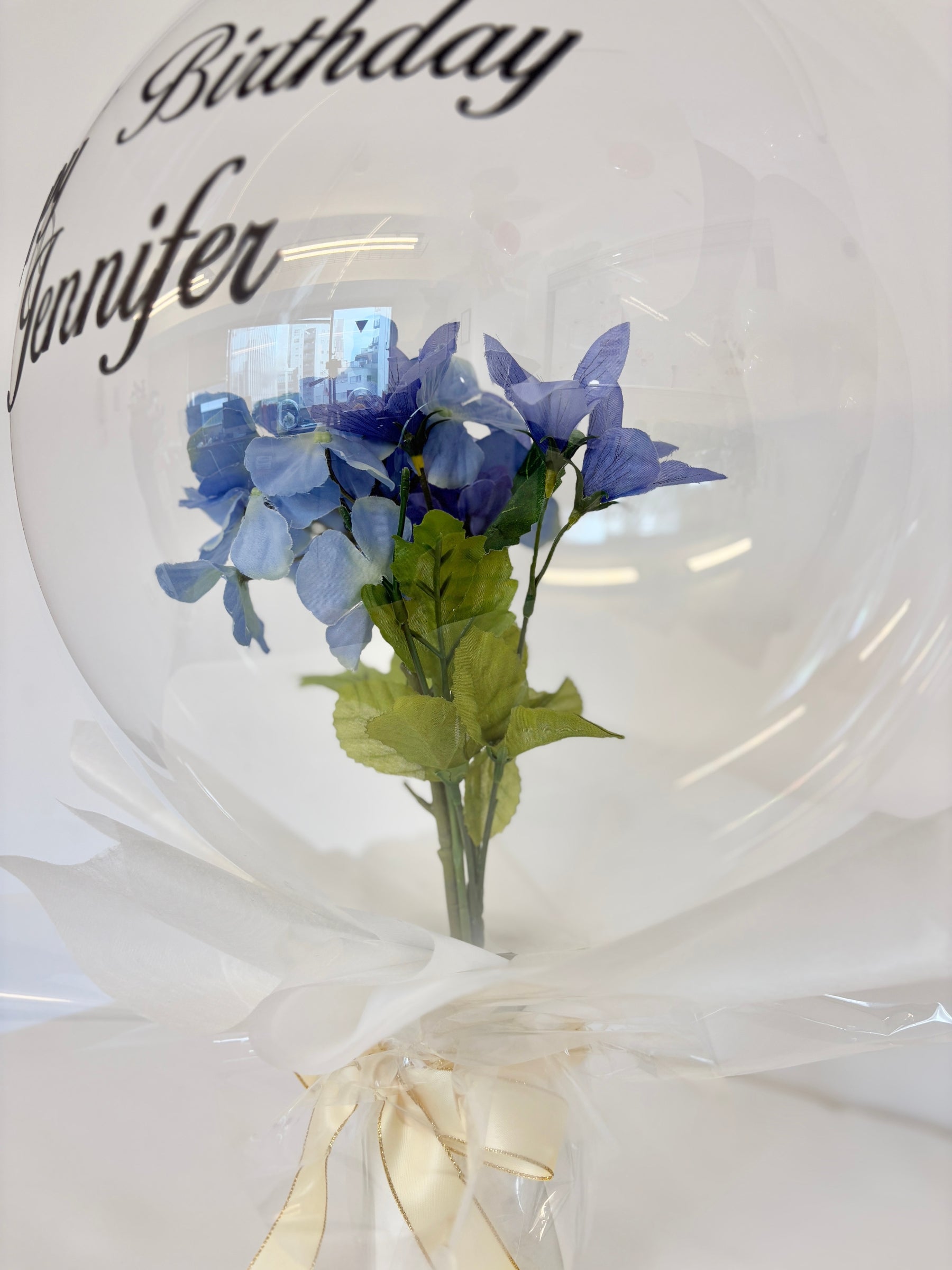 花入りブーケ（ブルー）