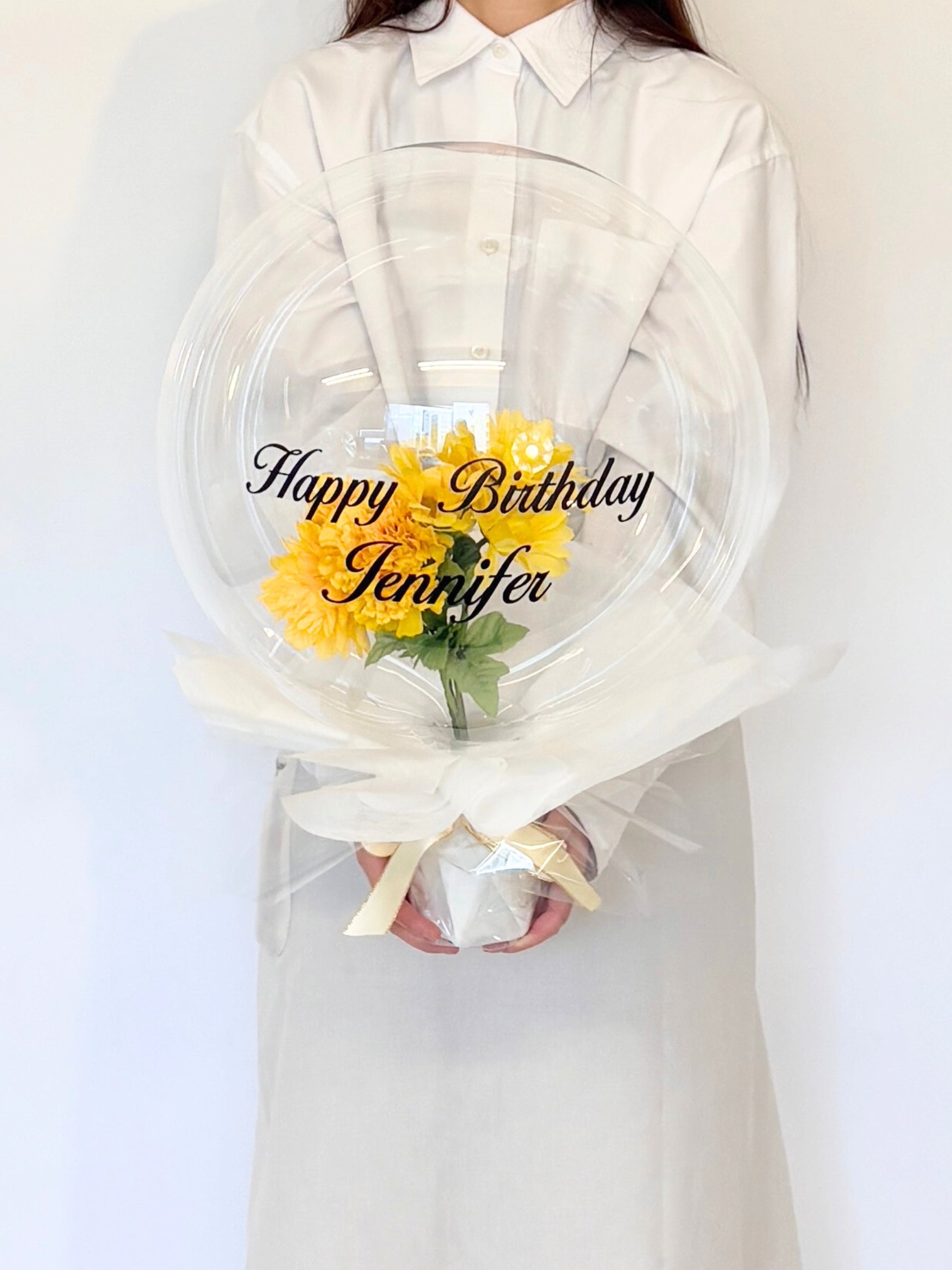 花入りブーケ（イエロー）