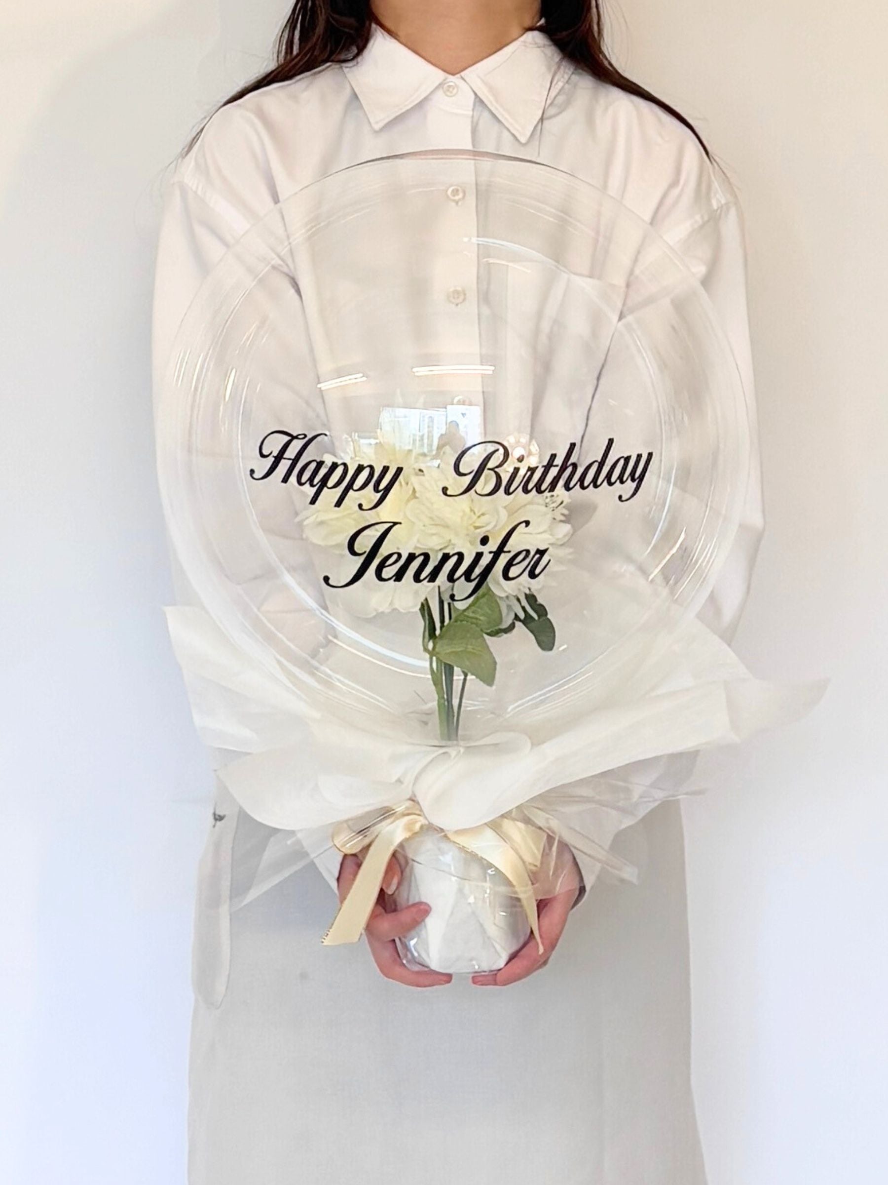 花入りブーケ（ホワイト）