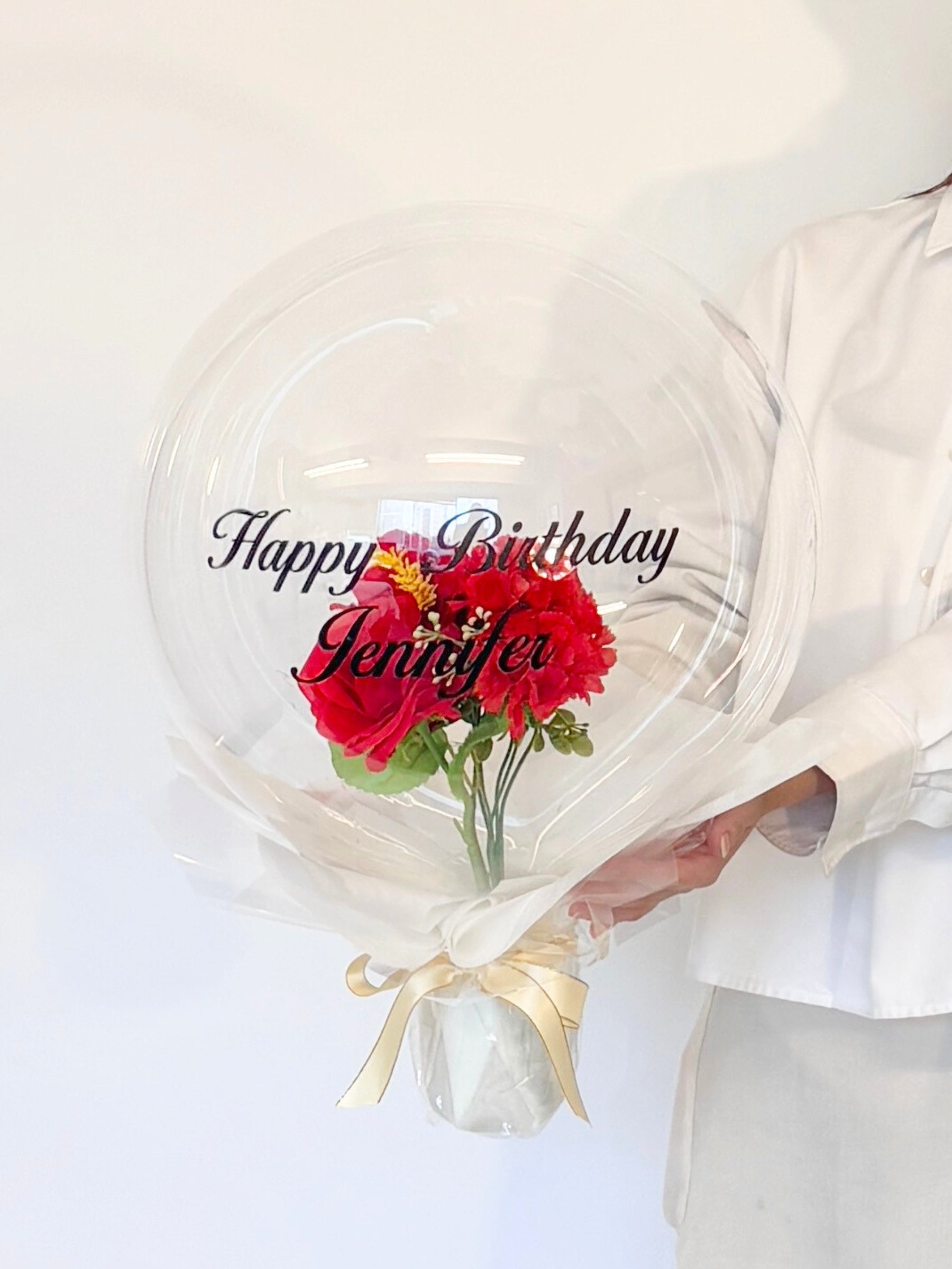 花入りブーケ（レッド）