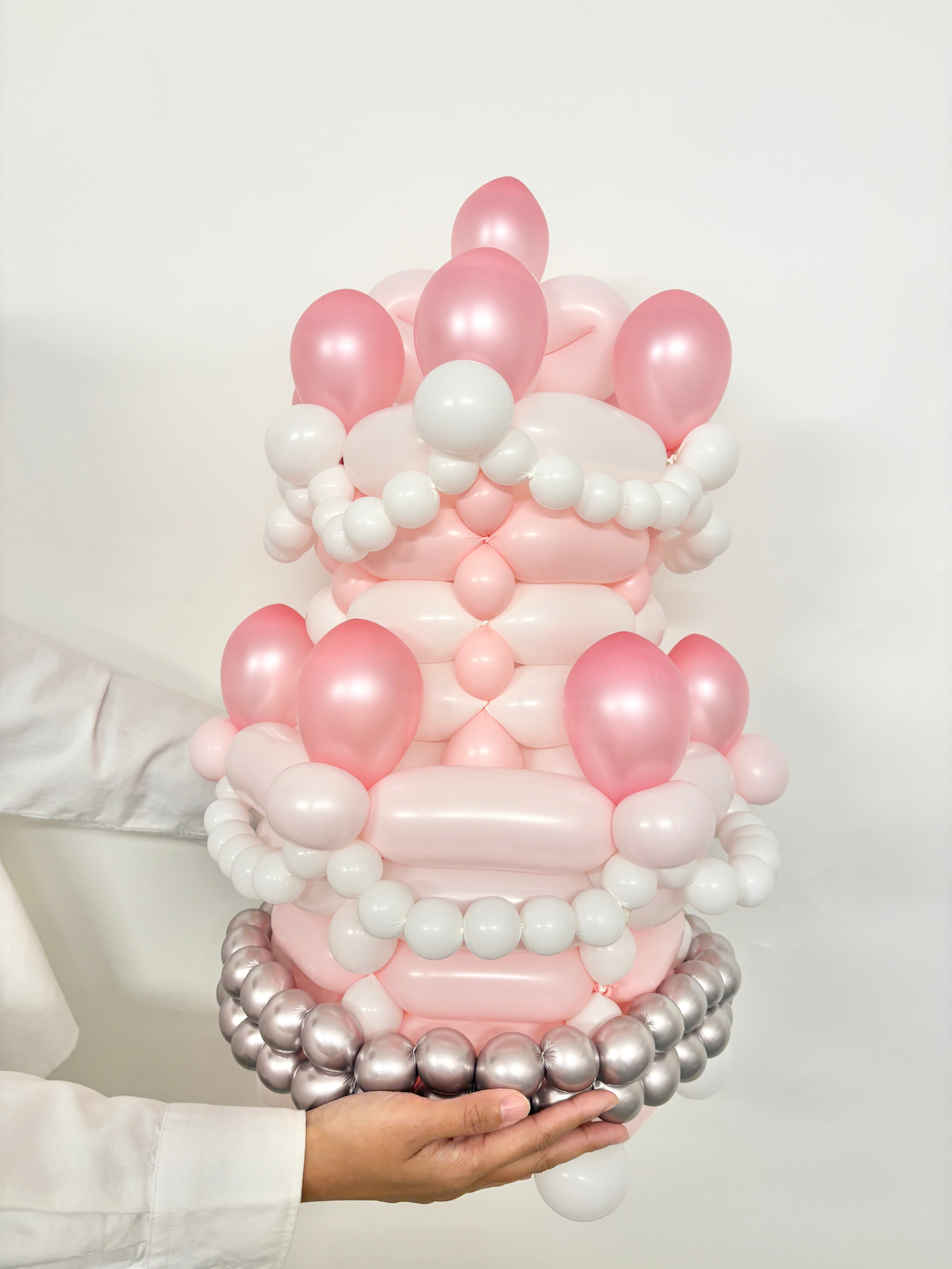 キャンドルタワーケーキ （マカロンピンク）