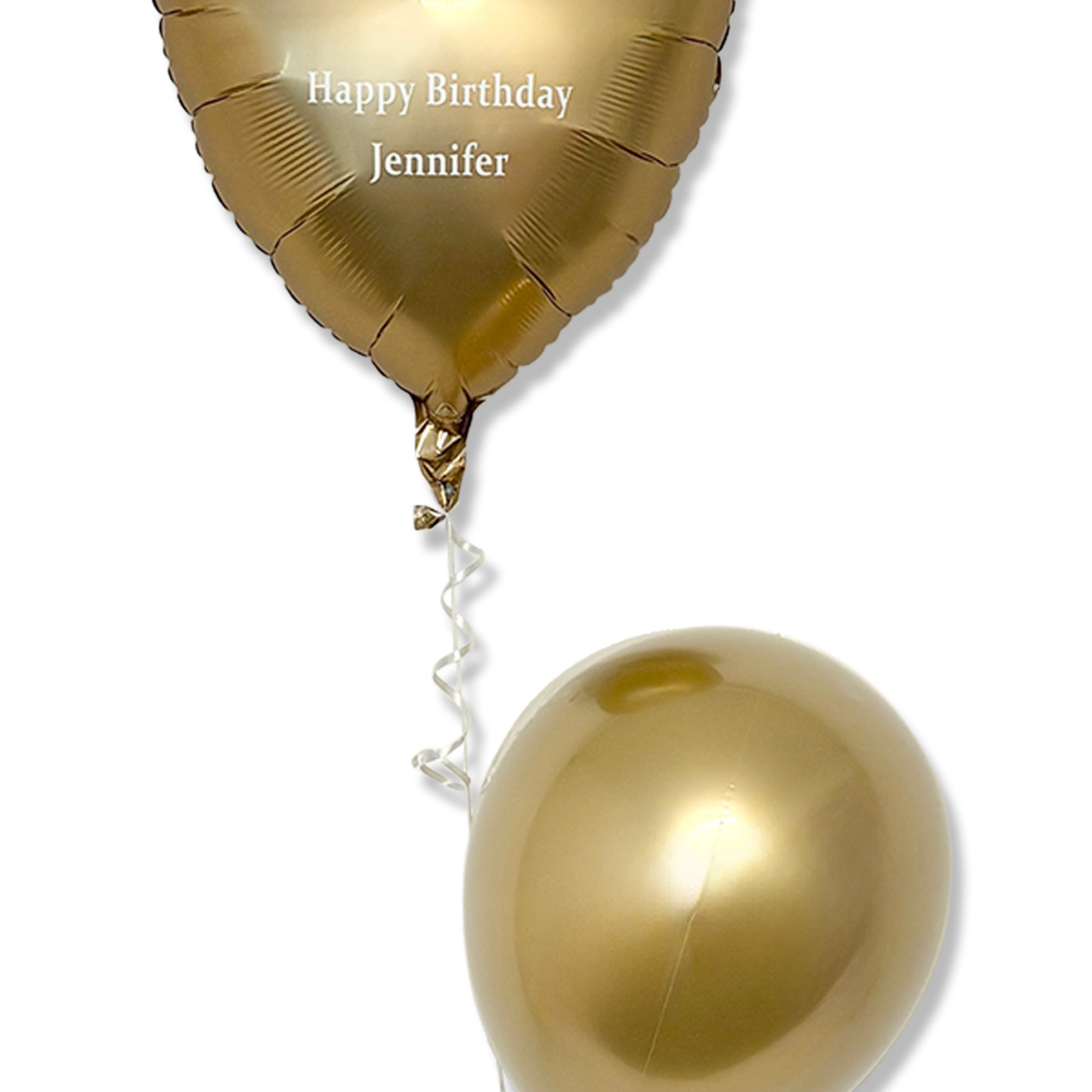 ♡お誕生日プレート♡ 【⑥ジュエルハート】 ジュエルハートブーケ（サテンゴールド）｜JEFFERSON'S BALLOON | 渋谷