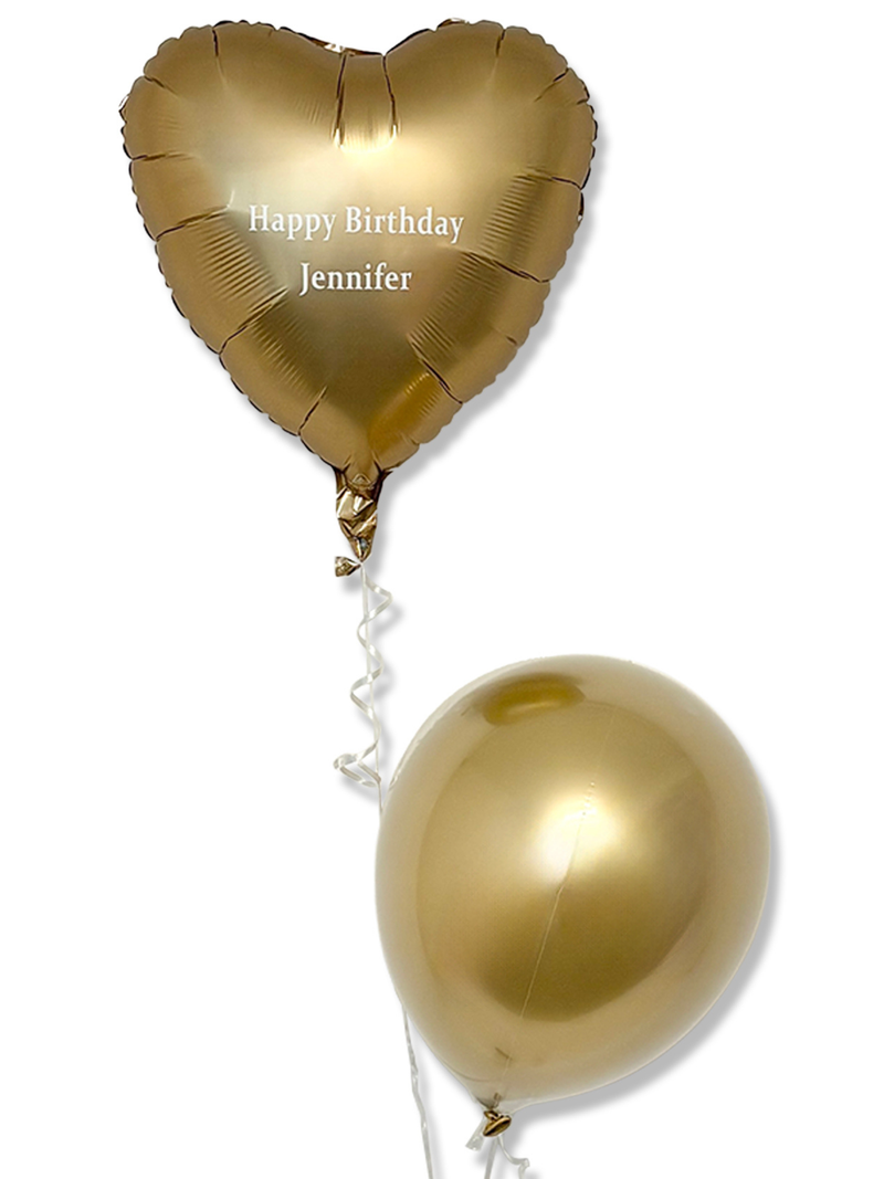 ジュエルハートブーケ（サテンゴールド）｜JEFFERSON'S BALLOON | 渋谷
