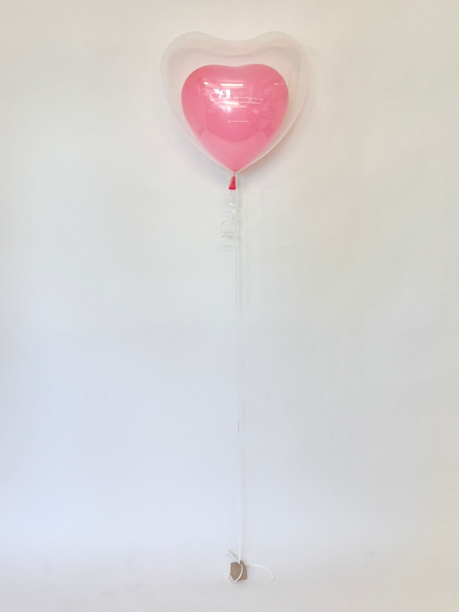英文入りオリジナルバルーン(ピンク）｜JEFFERSON'S BALLOON | 渋谷の