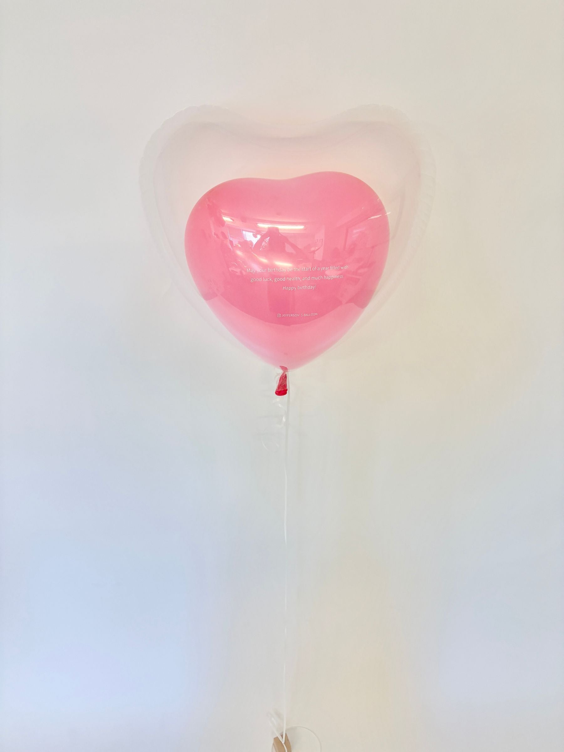 英文入りオリジナルバルーン(ピンク）