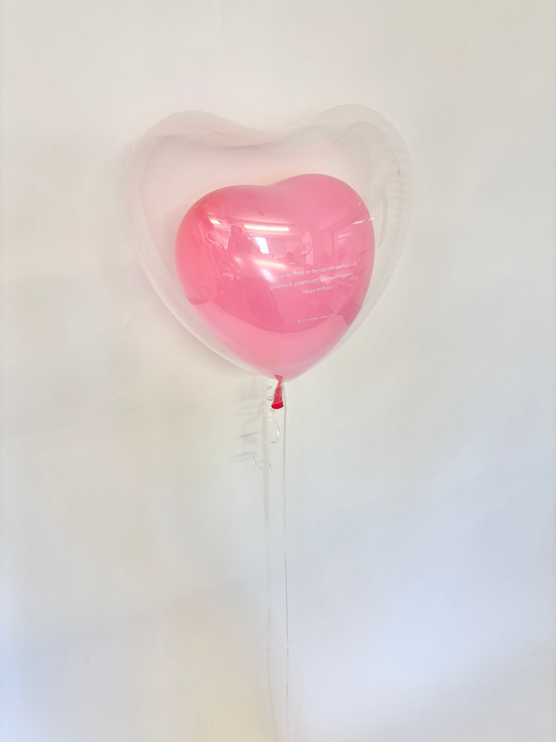 英文入りオリジナルバルーン(ピンク）｜JEFFERSON'S BALLOON | 渋谷の