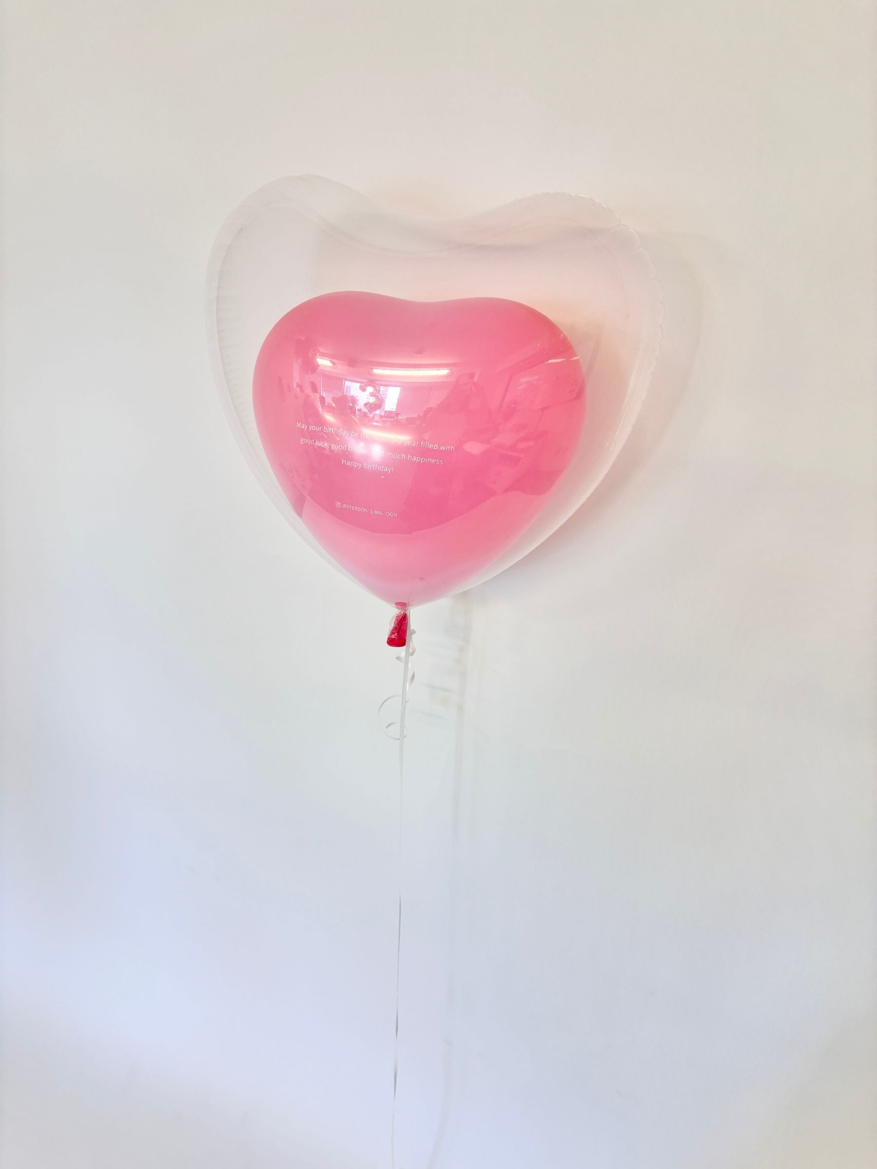 英文入りオリジナルバルーン(ピンク）