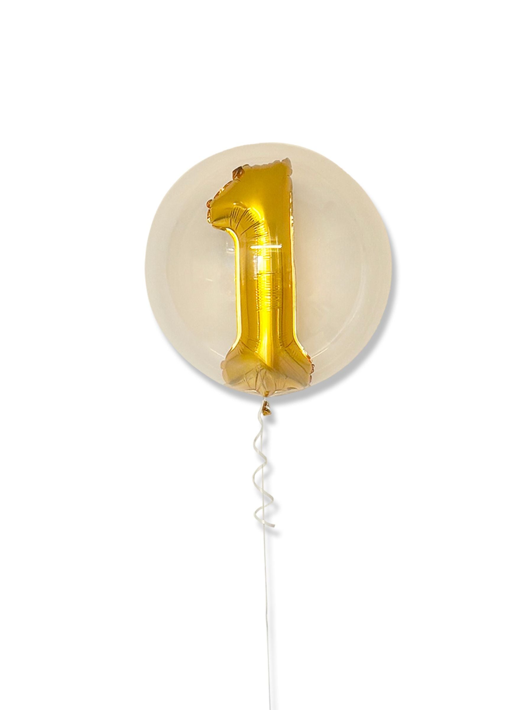 ナンバーインバルーン（ゴールド）