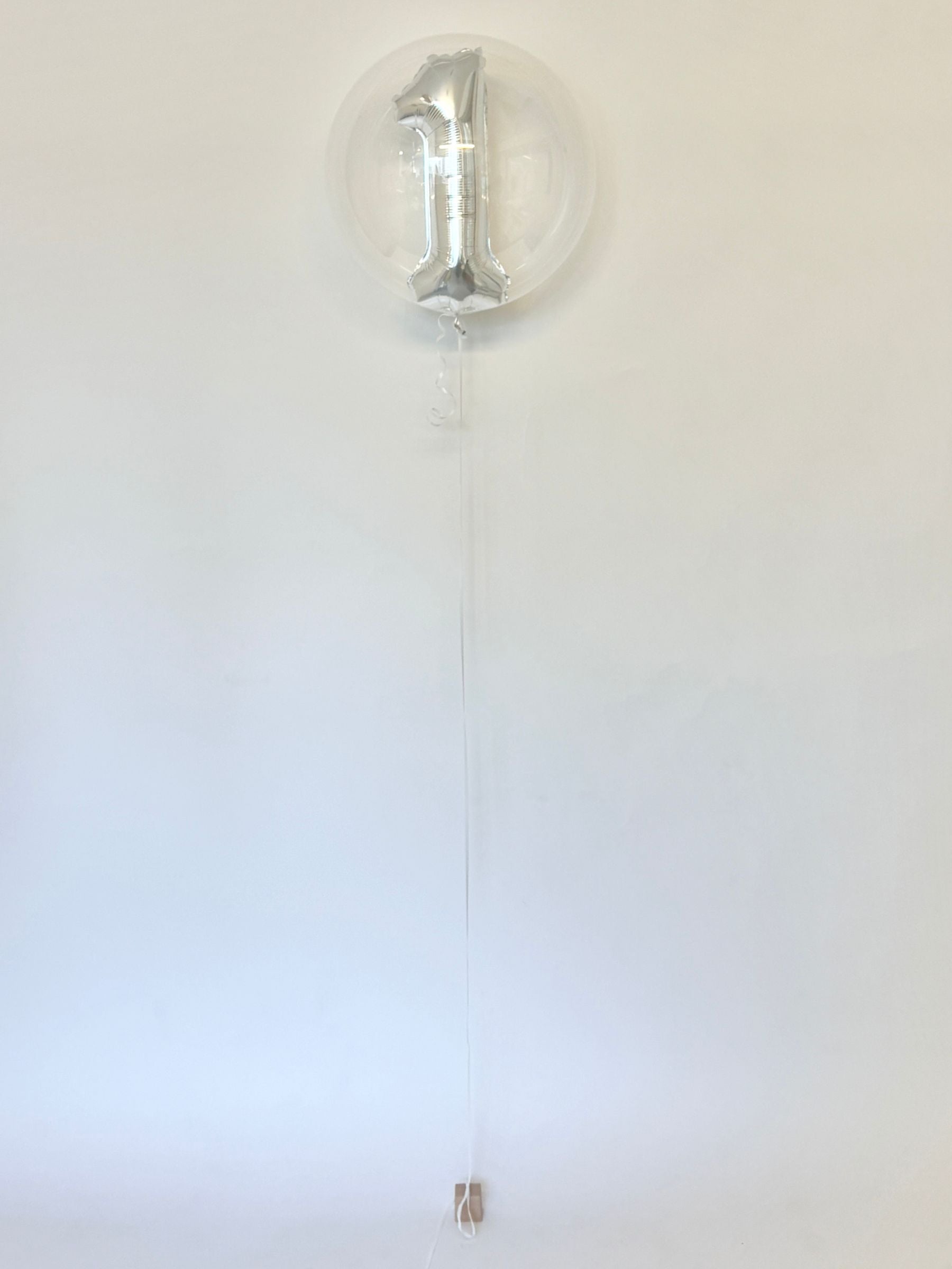 ナンバーインバルーン（シルバー）