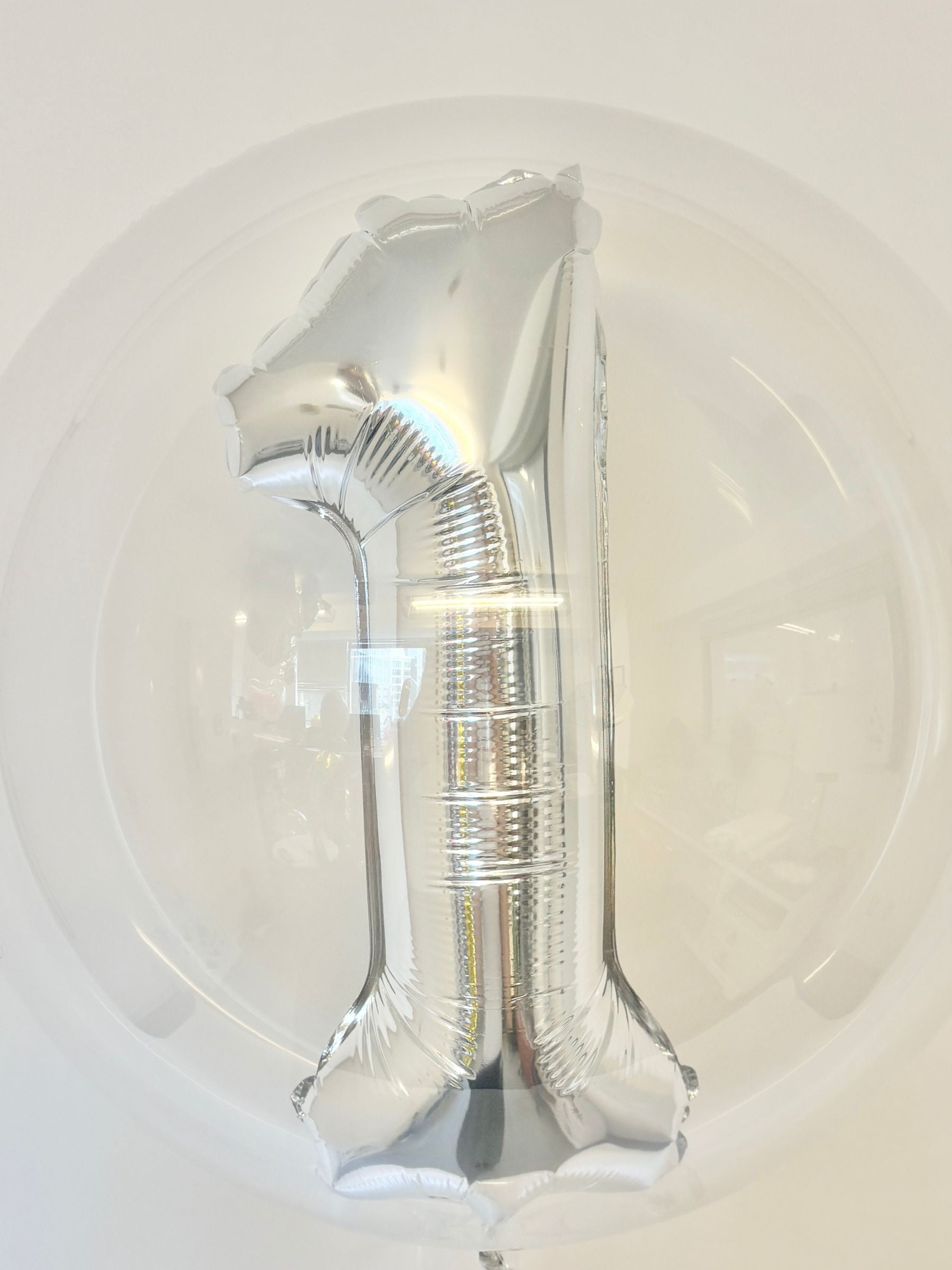 ナンバーインバルーン（シルバー）