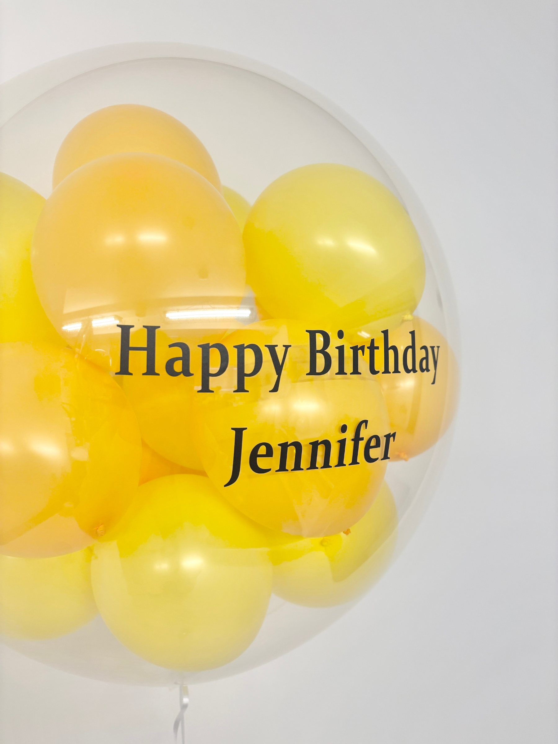 カラーバブルバルーンL(イエロー)