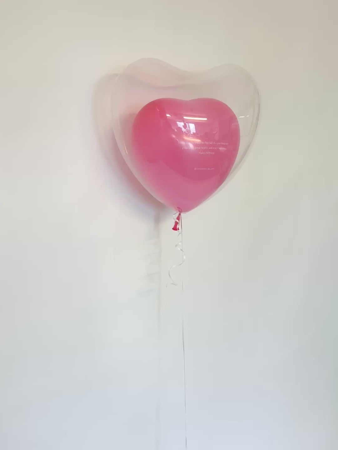 英文入りオリジナルバルーン(ピンク）｜JEFFERSON'S BALLOON | 渋谷の